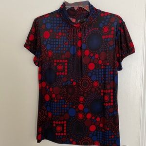 NEW DIRECTION Artist pattern blouse